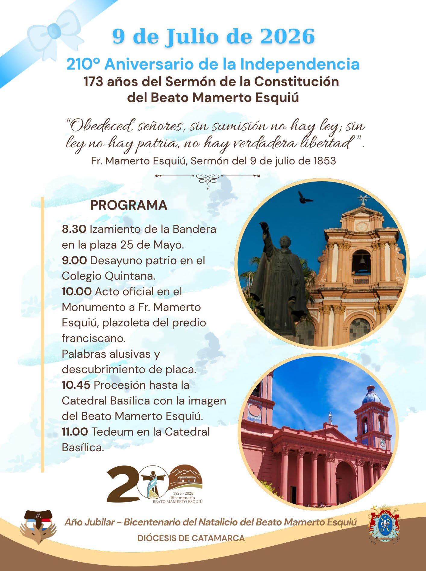 Actos para el 9 de Julio