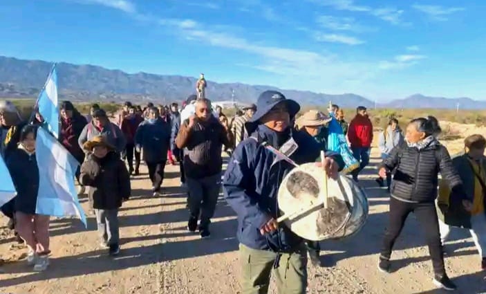Peregrinación con la imagen del Beato Esquiú en Belén