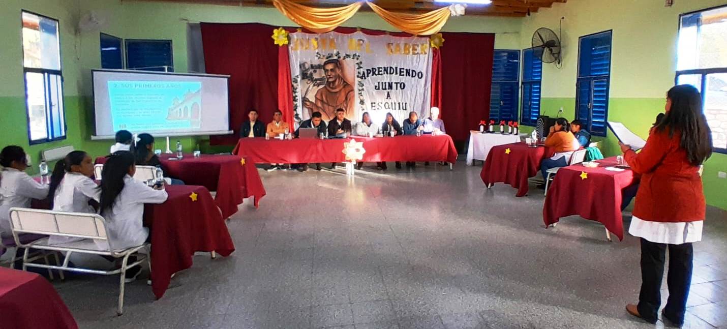 Justa del Saber sobre el Beato Esquiú en escuelas primarias de Tinogasta